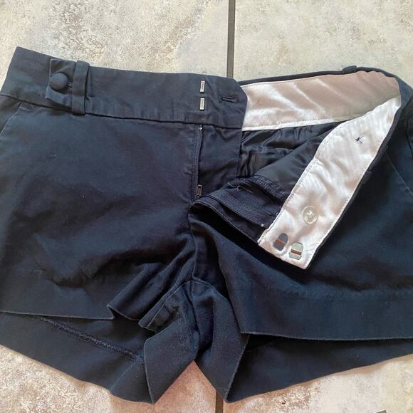Banana Republic Black Cotton Blend Shorts size 2 - Picture 7 of 13